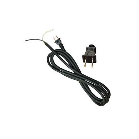 Superior Electric 9 Feet 14 AWG SOOW 2 Wire 125 Volt NEMA 1-15P Electrical Cord EC142V6